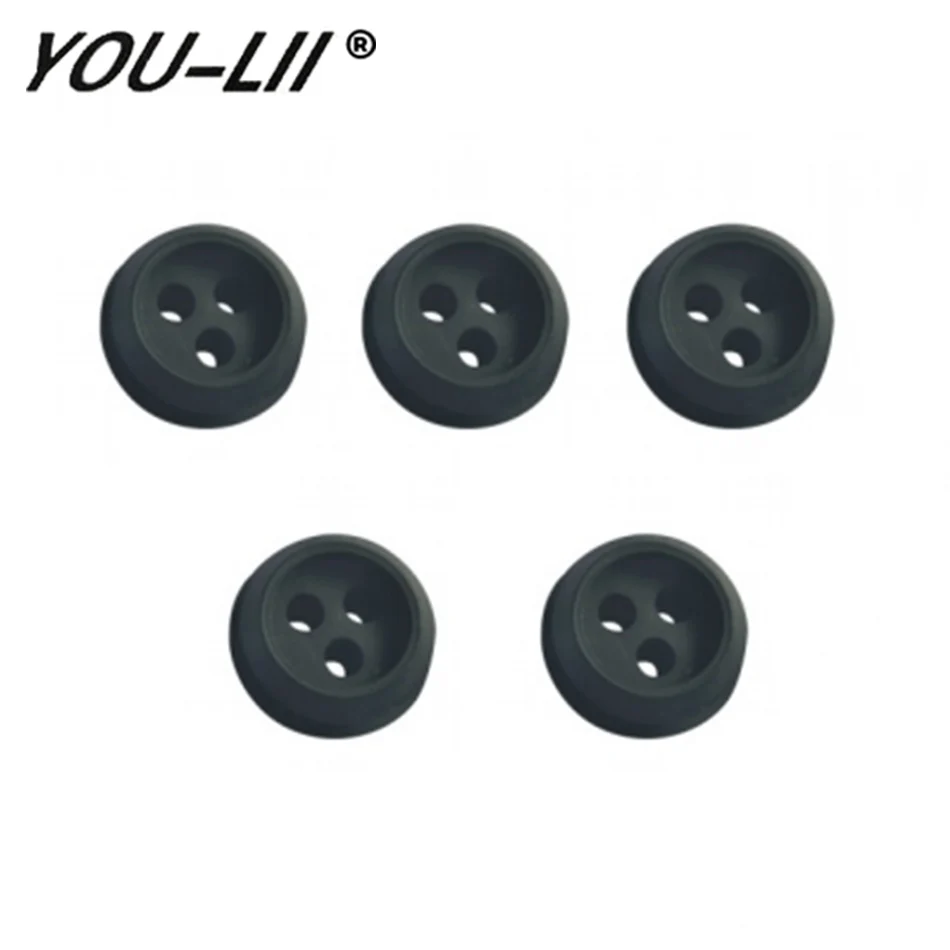 

YOULII 5PCS 3 Hole 20mm Rubber Grommet For String Craftsman Trimmer Lawn mower Chainsaw Blowers Brush Cutter Fuel Tank