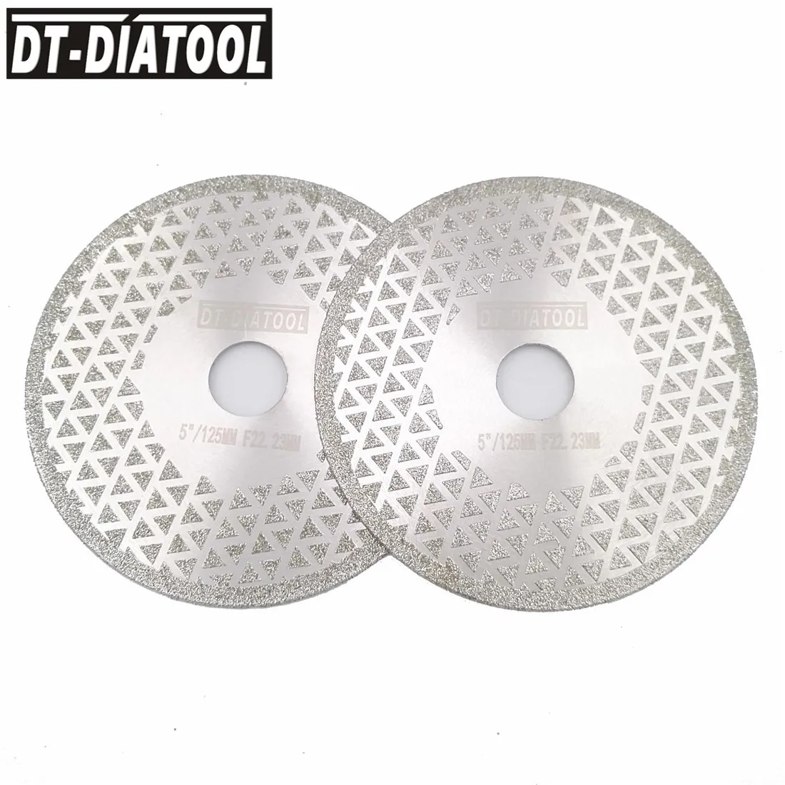 DT-DIATOOL 2pcs Diameter 125MM Electroplated Diamond Cutting Disc 5