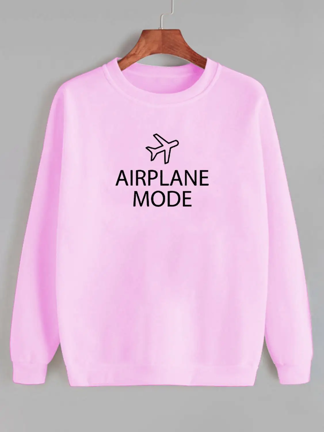 เสื้อกันหนาวโหมดเครื่องบินพิมพ์ใหม่มาถึงผู้หญิงตลก Tops Casual ห้องพักช่วงวันหยุดเสื้อ