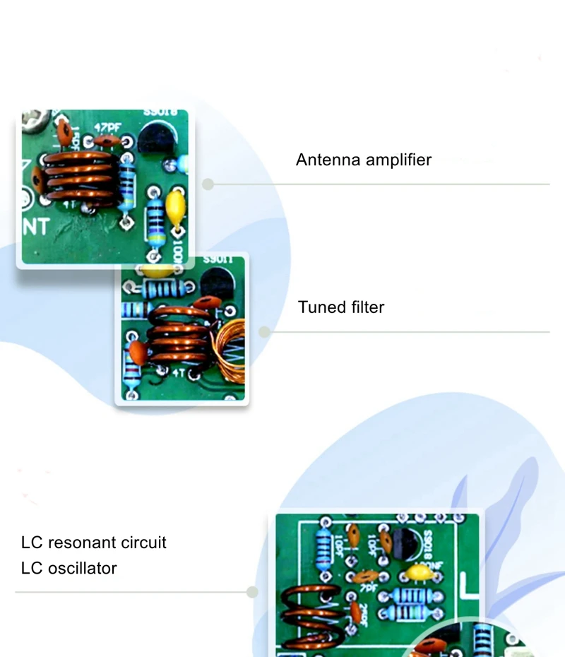 IWISTAO FM-Radio-Tuner, fertige Platine, vollständig getrennte Komponenten, DC6V-Batterieversorgung
