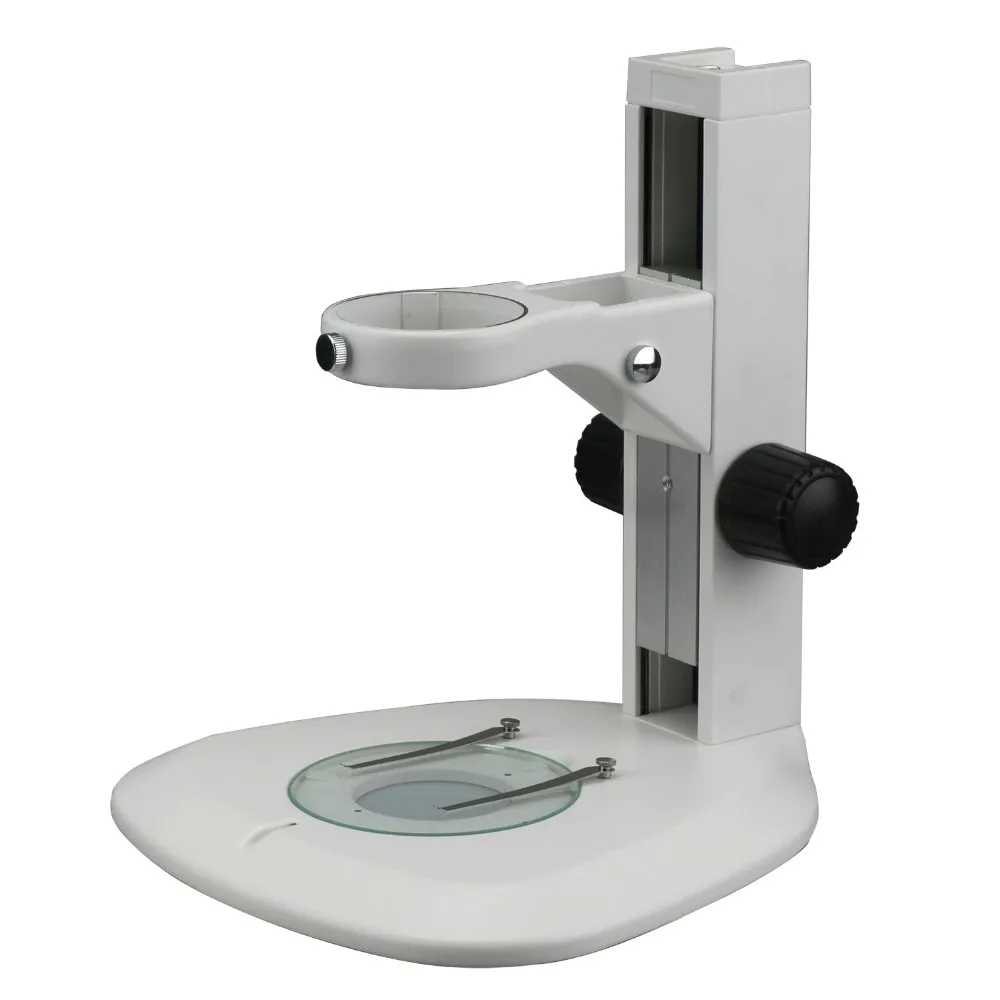 amscope grande arredondada microscopio suporte de mesa com focando rack ts110ra v220 01