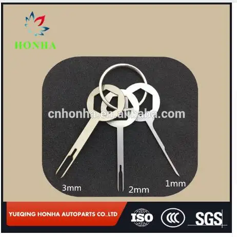 3PCS Combination Terminal Removal Tool Car Aluminum Wiring Extractor Crimp Connector Release Pin Key Tools Kit