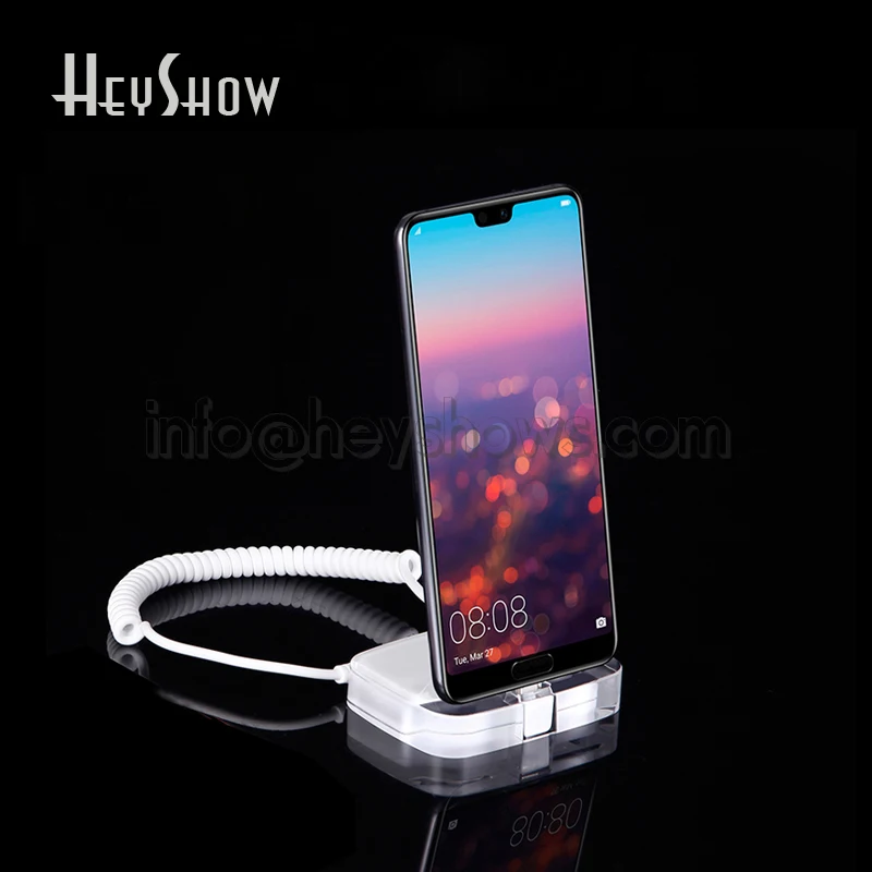 

Mobile Phone Security Anti Theft Display Stand, Acrylic iPhone Burglar Alarm System, Huawei, Apple, Samsung, Retail Store