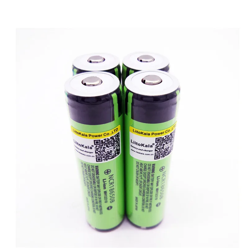 Liitokala 2 sztuk oryginalny 18650 3400mah chronione baterii 3.7V litowo-jonowy akumulator