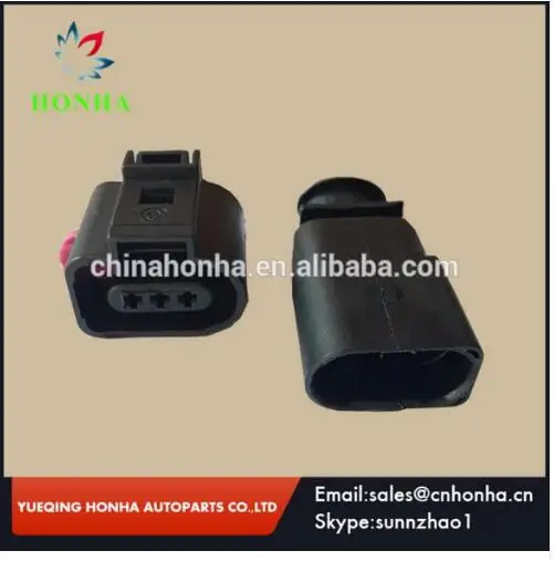 

3 Way Female And Male 1.5mm Auto Temp Sensor Plug Valve Plug Waterproof Connector 1J0973703 1J0 973 703 1K09738