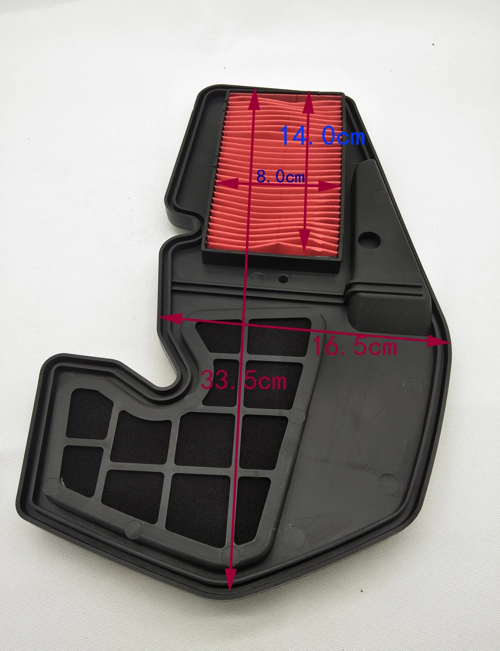 

A416 Motorcycle Air Filter Cleaner Element for HONDA HJ125T-10F High Flow Air Cleaner Replacement Filter Reuseful Element