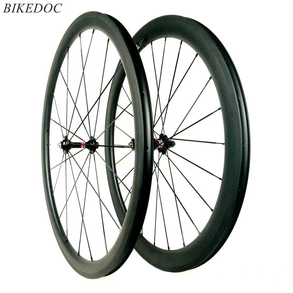 

BIKEDOC 700C Carbon RoadWheels Front38MM Rear50MM Bicycle Wheel 271 372 Hub