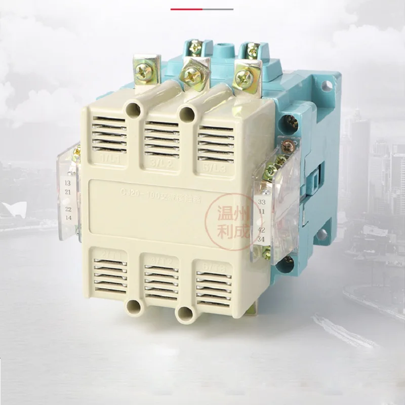 

CJ20-100A single-phase three-phase 380V AC contactor 24/36/110/220V /380Vsilver contact