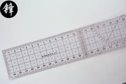 Multifunction grading inch ruler 50cm ruler metric ruler making clothing sample foot plate