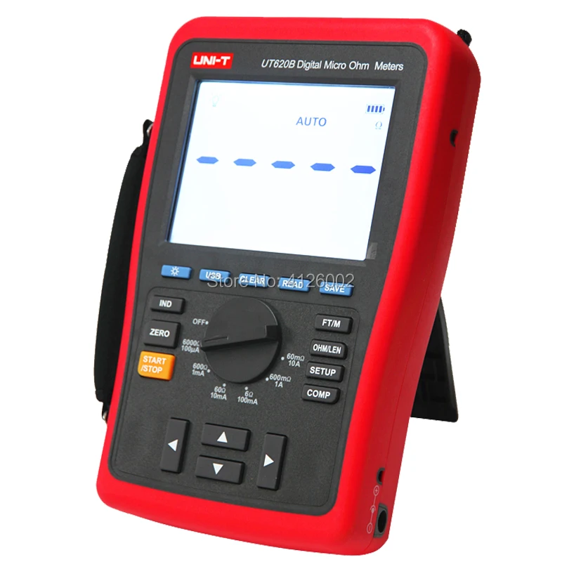 UNI-T UT620B Digitale Micro Ohm Meter; Gamma Manuale CC A Bassa Resistenza Tester, memorizzazione dei dati/USB di Trasferimento di Dati/Dati in Possesso