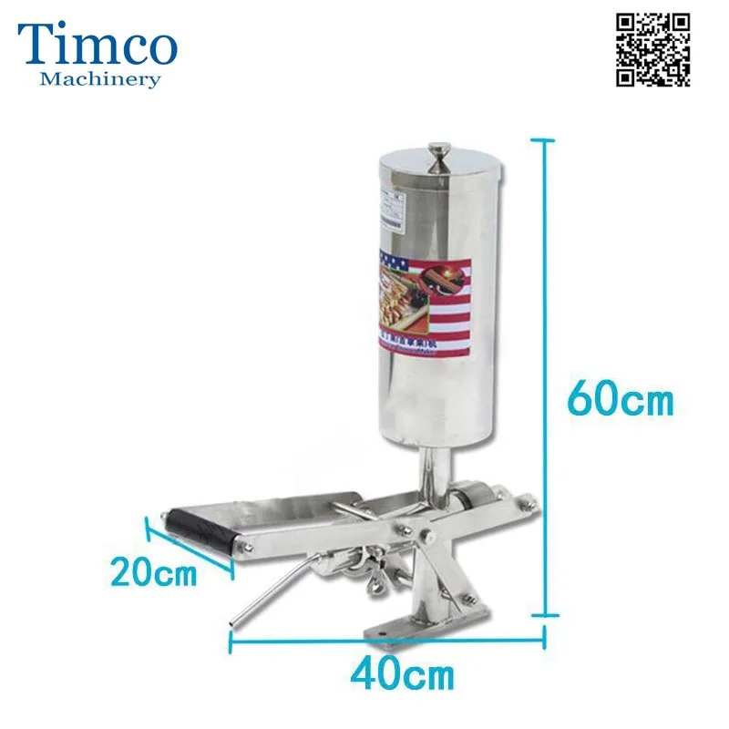 enchimento de churro TIMCO 5L de aço inoxidável enchimento de chocolate com geléia de churros espanhóis