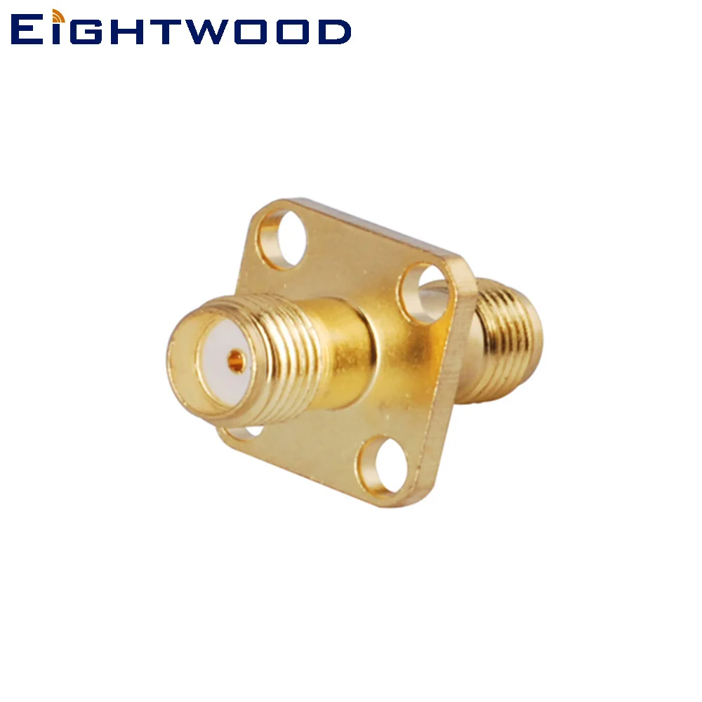 

Eightwood SMA to SMA RF Coaxial Adapter SMA Jack Female to SMA Jack Female RF Coaxial Connector Panel Mount Medium Version