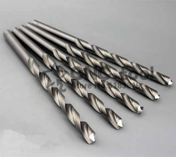 무료 배송 새로운 브랜드 10PCS 4.0mm-8.0mm 초장 고속 스틸 트위스트 드릴 비트 스트레이트 생크 오거 금속 드릴링 비트, 스테인레스 스틸 트위스트 드릴