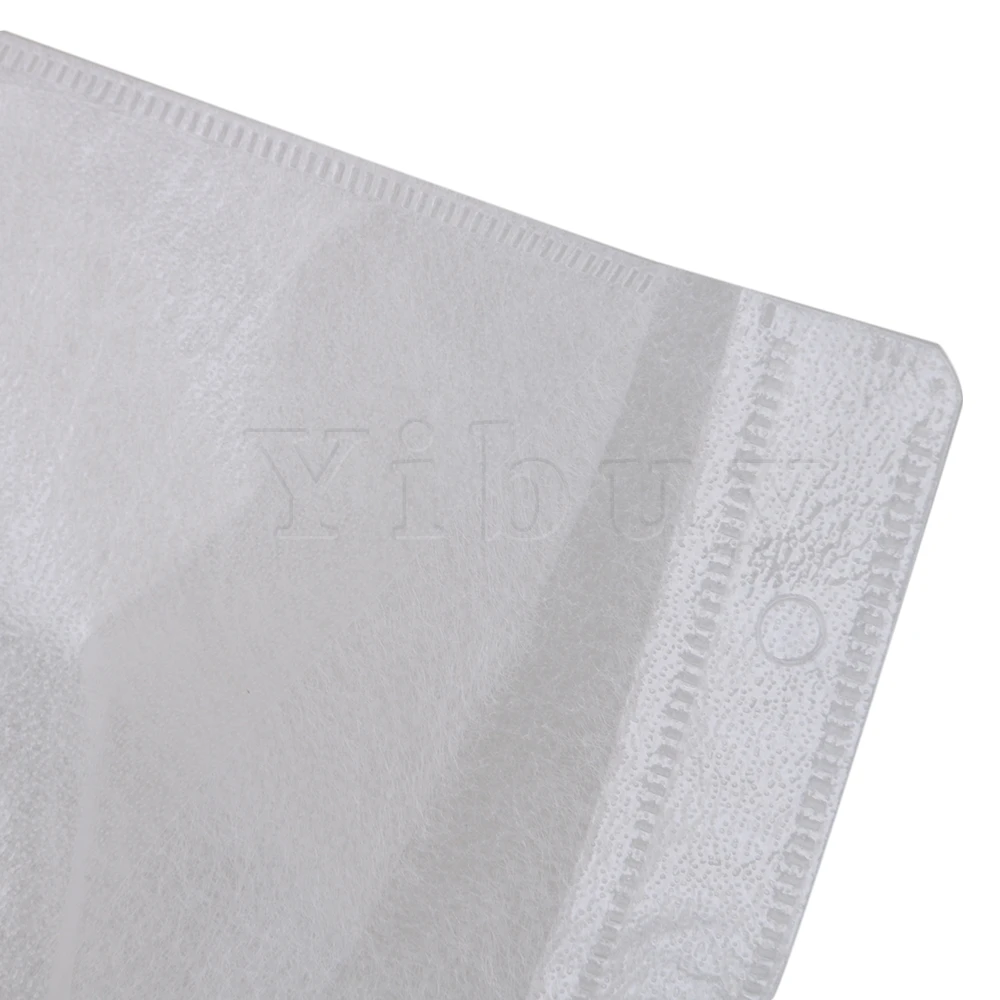 Yibuy 500Pcs 14X13Cm Wit Opp Plastic Dubbelzijdig Disc Cd Dvd Mouwen Enveloppen Met Clear flap