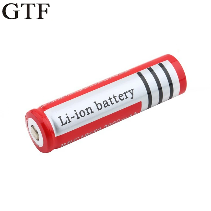 GTF 18650 bateria litowa 3000mah 3.7v jasna latarka ze specjalnym spiczastym ładowanie baterii