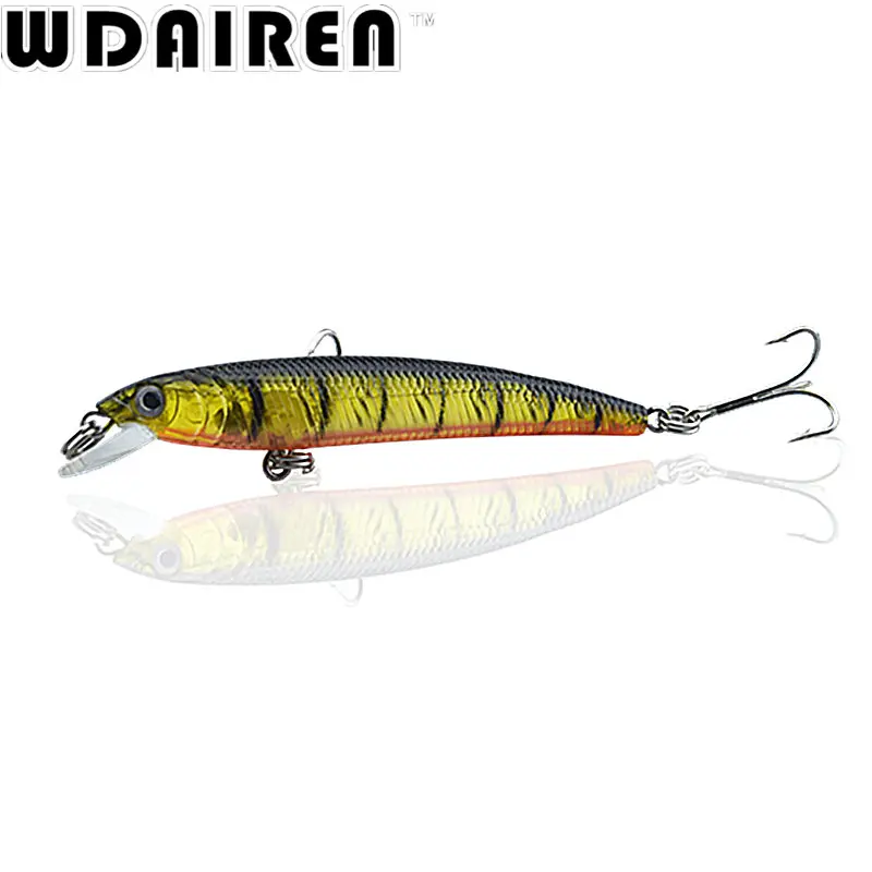 1Pcs 7.5cm 5.6g Minnow Fishing Lure Wobbler Artificial Fly Fishing Hard Bait Carp Laser Sinking Slowly Crankbait Fishing Tackle