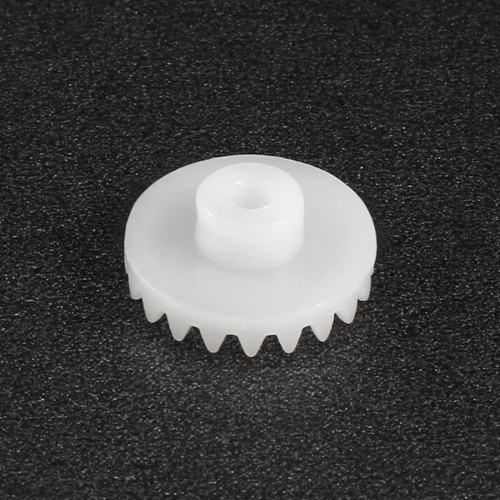 Uxcell 20Pcs C202/C282/C322A 2mm Hole Diameter White Plastic Gear Toy Accessories with 20/28/32 Teeth for DIY Car Robot Motor