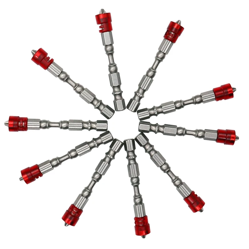 10 PC 65 Mm Từ Vít Tấm Thạch Cao Chong Chóng Vít Bit Ph2 Tua Vít Bit 1/4 "Chuôi Lục Giác Độ Sâu ngăn Chặn