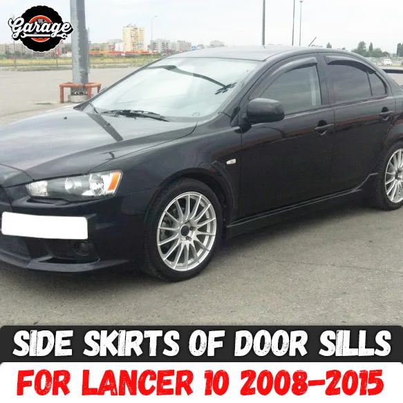 

Боковые Накладки для Mitsubishi Lancer 10 2008-2015, накладки из АБС-пластика, накладки для кузова, для тюнинга внешней части, 1 комплект/2 шт.