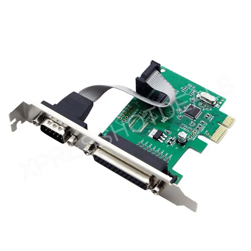 

Адаптер порта LPT для параллельного принтера PCI-E PCI Express Serial COM DB9 RS-232 + DB25