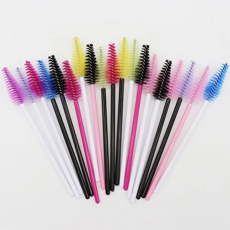 

1000pcs Disposable Eyebrow Brush Water Drop Shape Nylon Material Lashes Makeup Brushes Eyelash Extension Tools Mascara Wands