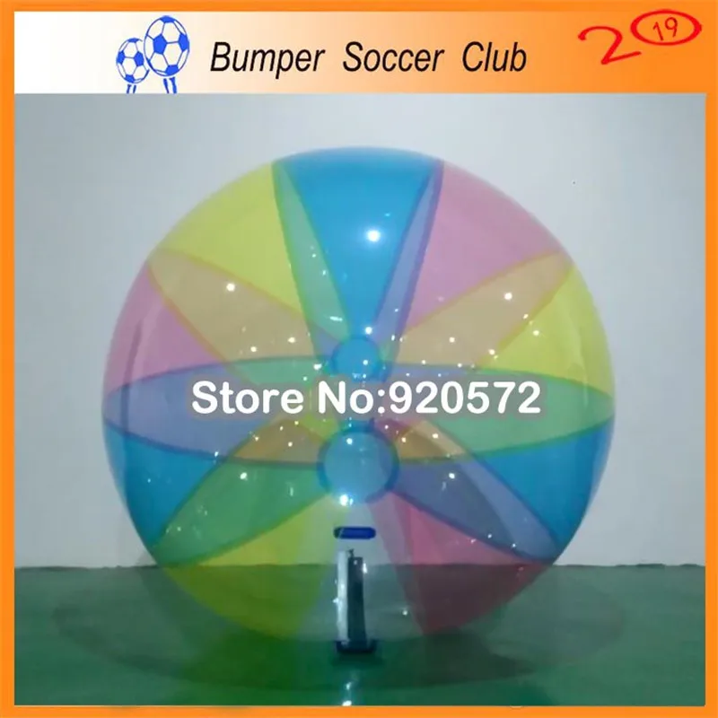 0,8 mm PVC transparenter Wasserlaufball Lustiger 1,5 m aufblasbarer Wasserball zum Verkauf Aqua Zorbing Ball