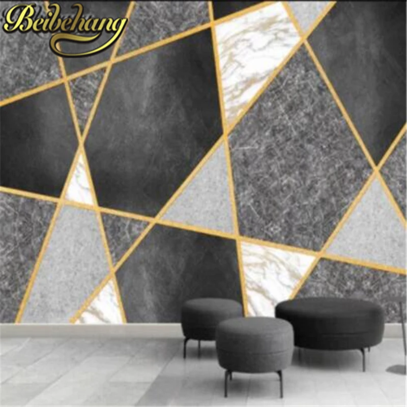 

beibehang papel parede Geometric marble photo mural wallpaper for living room bedroom TV backdrop wall paper mural wall paper