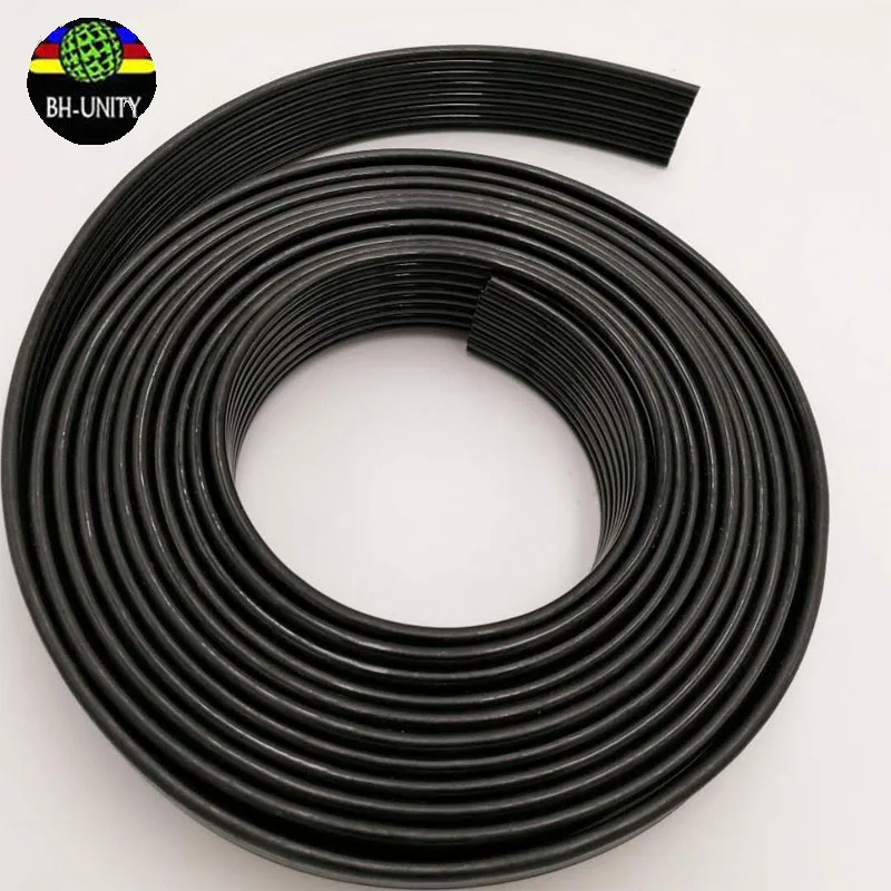 50meters 6*4mm 8ways UV black color pipes uv ink tube for all printheads