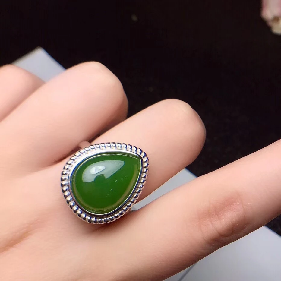 KJJEAXCMY exquisite schmuck 925 sterling silber eingelegte natürliche jasper edelstein weibliche luxus anhänger + ring unterstützung test gold ein