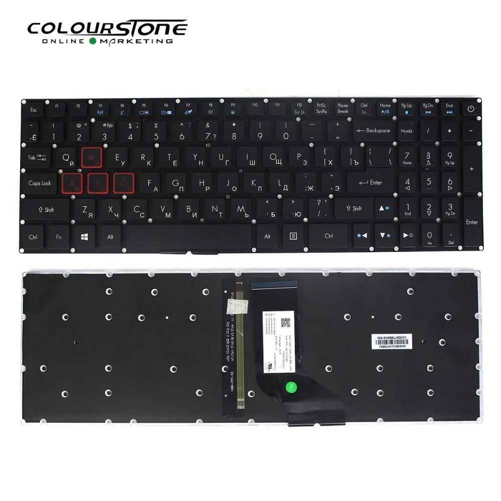 

Russian keyboard for Acer Aspire VX 15 VX5-591G VX5-793 Keyboard RU With Backlit Without Frame