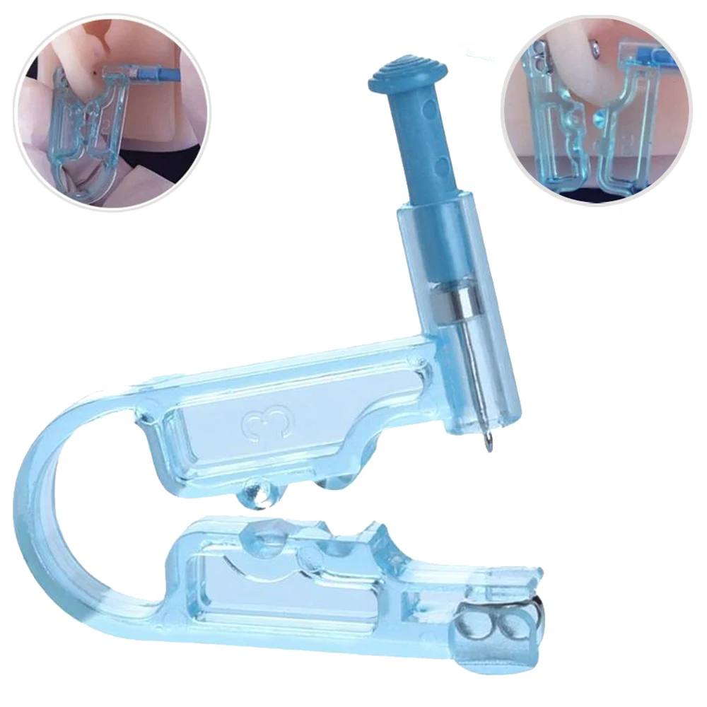 BOG-1PC 2019 New Healthy Safety Disposable Safe Sterile Nose Ear Piercing Kit Piercing Gun  Ear Piercing Gun Piercer Tool