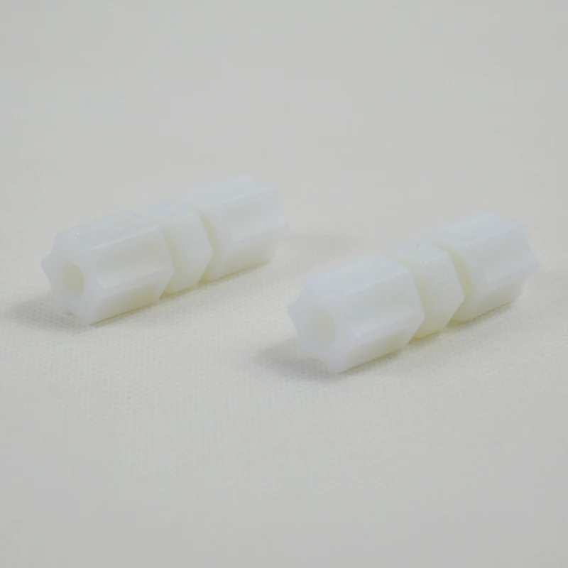 Jaco Nylon Union Connector 1/4 นิ้ว x 1/4 นิ้วท่อ RO ระบบกรองน้ำ - 8 แพ็ค