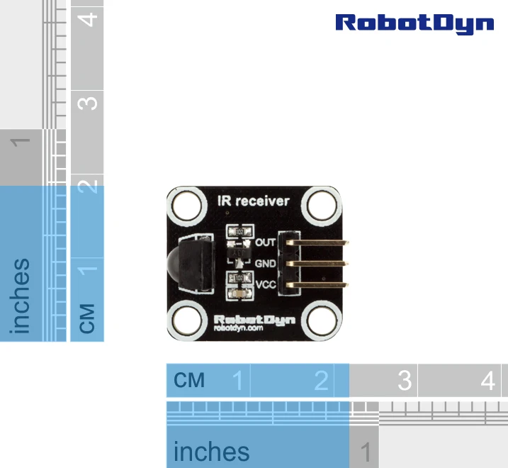 RobotDyn Digital IR receiver sensor compatible with Arduino boards for DIY Electronic project