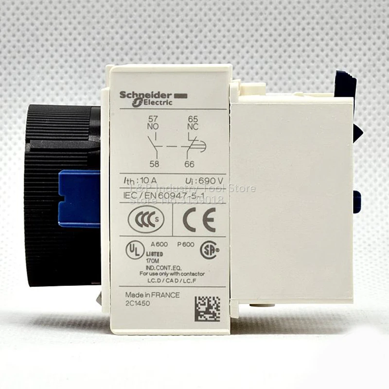 Módulo de relé Schneider 100% Original nuevo negro LADR2 1-30S retardo de tiempo libre LA-DR2 retardo de cortes de energía para Contactor