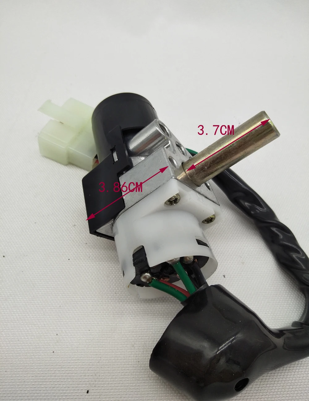 A409 Ignition Switch Lock+Storage Box Lock Length 5-Wire 37MM Ignition Lock Key Set for Honda Scooter WH125T Spare Parts