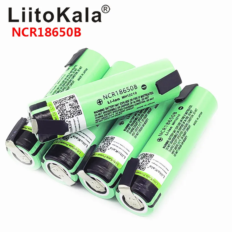 Gorący Liitokala nowy oryginalny NCR18650B 3.7V 18650 3400mAh 18650 akumulator litowy wielokrotnego ładowania + DIY nikiel kawałek