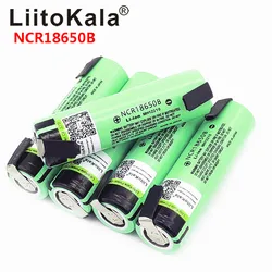 Hot Liitokala new original NCR18650B 3.7V 18650 3400mAh 18650 rechargeable lithium battery + DIY nickel piece