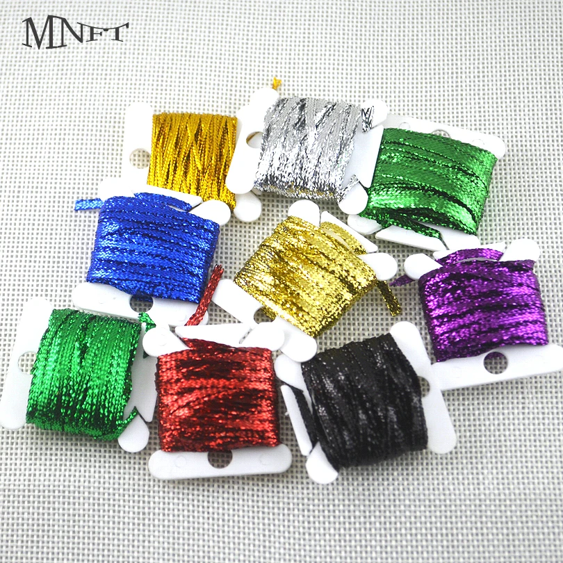 MNFT 9PCS Color Fly Tying Chenille Braided Braid New Nymphs Body Materials Width1mm/3mm/6mm Total Length 45Meters