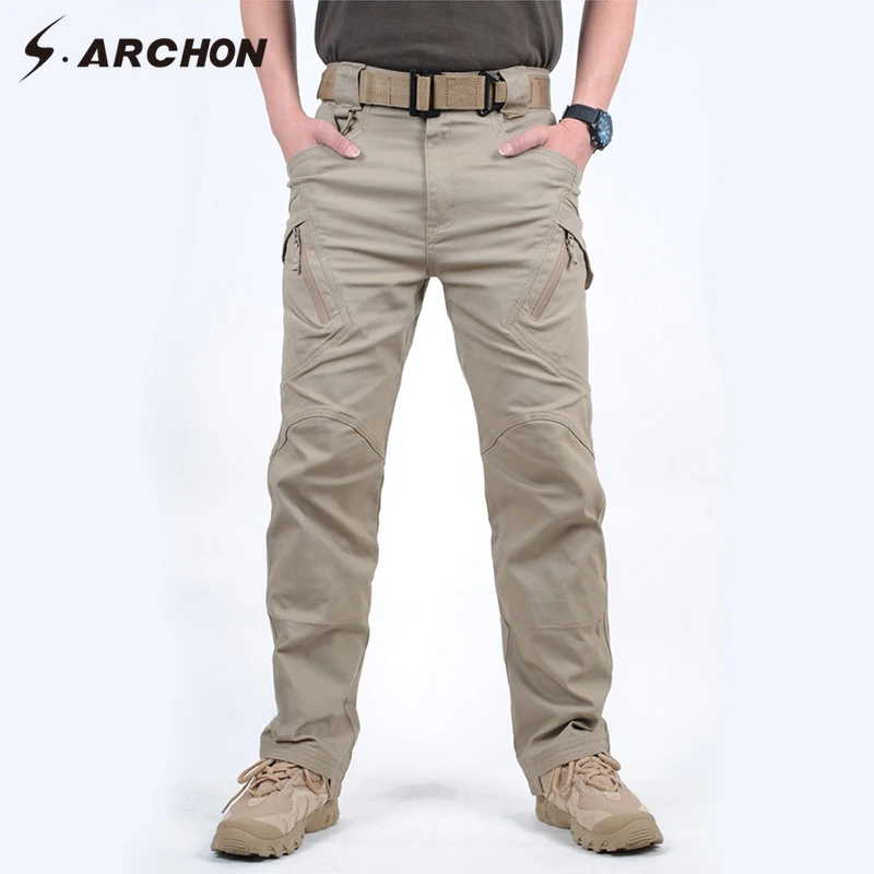 IX9 97% Cotton Men Military Tactical Cargo Pants Men SWAT Combat Army Trousers Male Casual Many Pockets Stretch Cotton Pants - Image 2