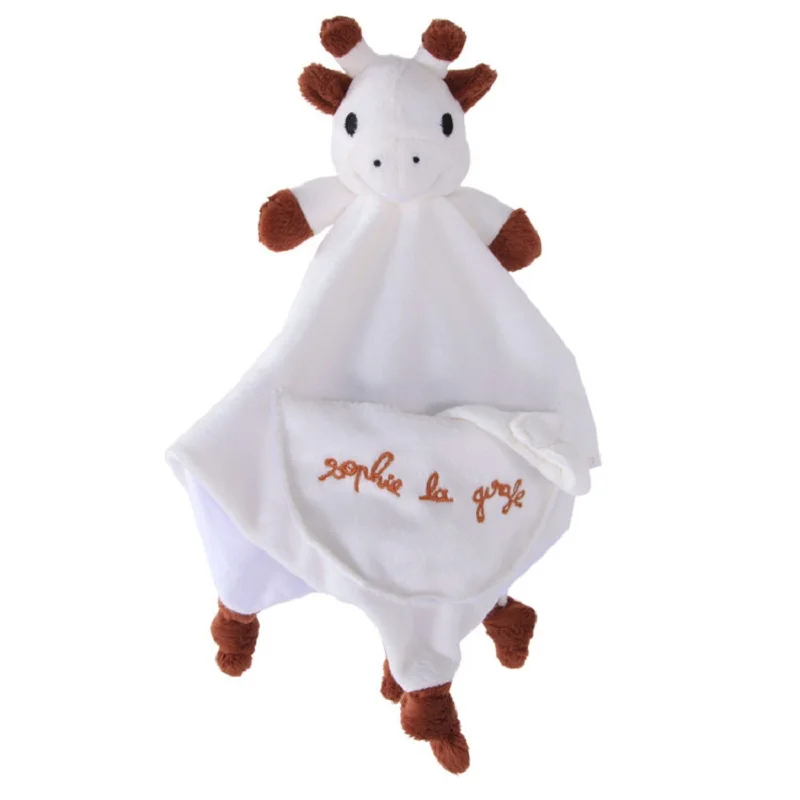 Baby Deer Comfort asciugamano Sleep Hand Doll White Plush coperta lavabile Teddy Bear Soft Smooth Toys peluche imbottito multifunzione