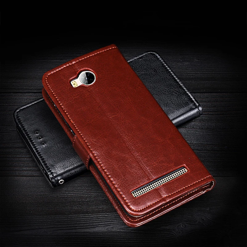 Vintage Luxury Wallet Flip Leather Case For Huawei y3ii y3 Y3 ii LUA U02 L21 U22 A22 With Stand And Card Slots