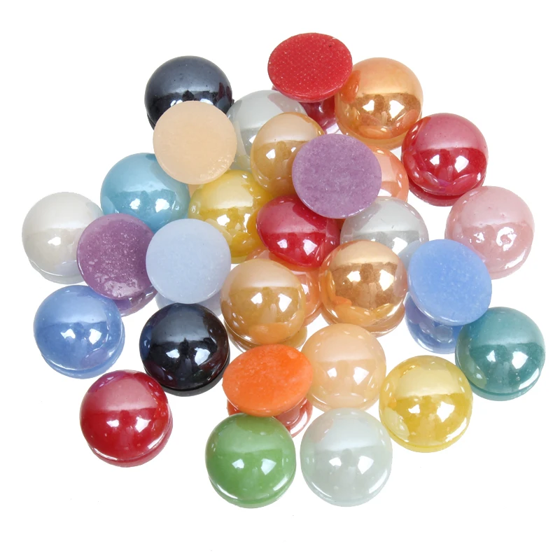 Mix Colors Half round Ceramic bead Rhinestone 11 size for chose 3D Nail Art Beauty Jewelry Decoration repair craft