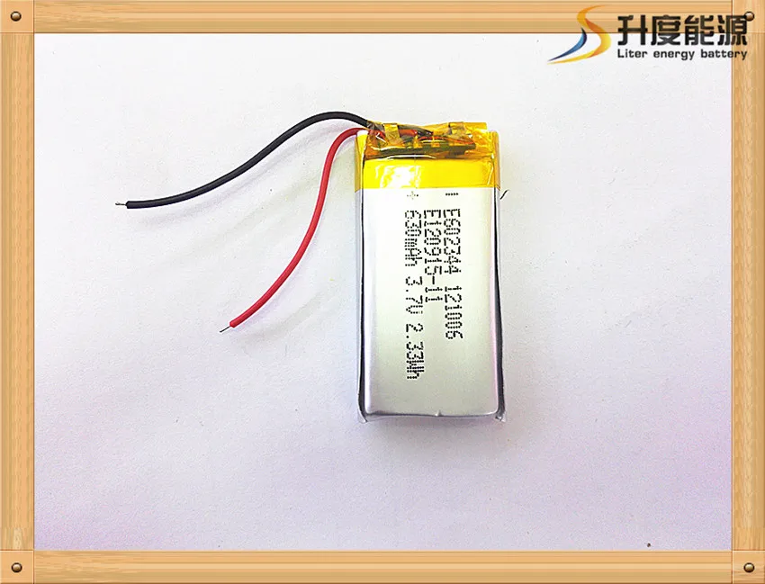 بطارية بوليمر 630 مللي أمبير 3.7 فولت 602344 لمكبرات صوت MP3 ، بطارية ليثيوم أيون dvr ، GPS ، mp3 ، mp4 ، هاتف خلوي ومكبر صوت