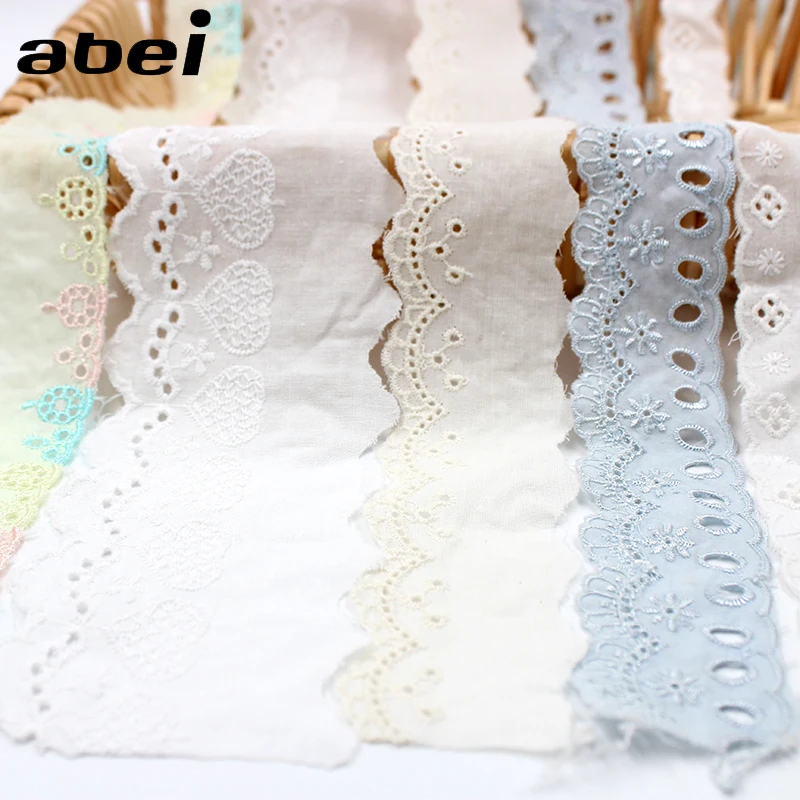 10 yards/lot colori della miscela di formato casuale Tessuto di Cotone Lace Trim Vestiti di Qualità Hometexile Decorazioni FAI DA TE Bambola