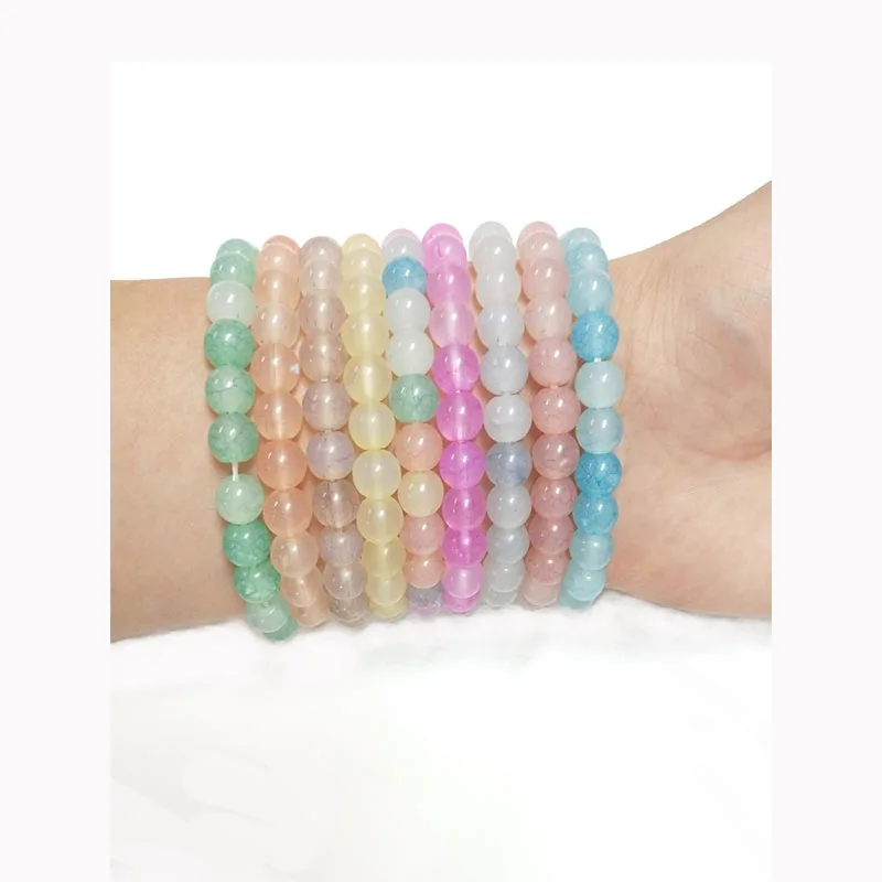 Trendy Summer Cool Round shape Natural beads Women Bracelet  Fashion Bracelet for women