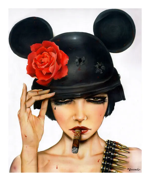 High quality Oil painting Canvas Reproductions Dirtyland 4 Life  by Brian M.Viveros  Painting hand painted