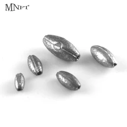 MNFT 1Pack 0.35g, 0.5g, 0.6g, 1g, 2g Olive In Line Lead Sinker/Weight Fishing Tackle Accessories