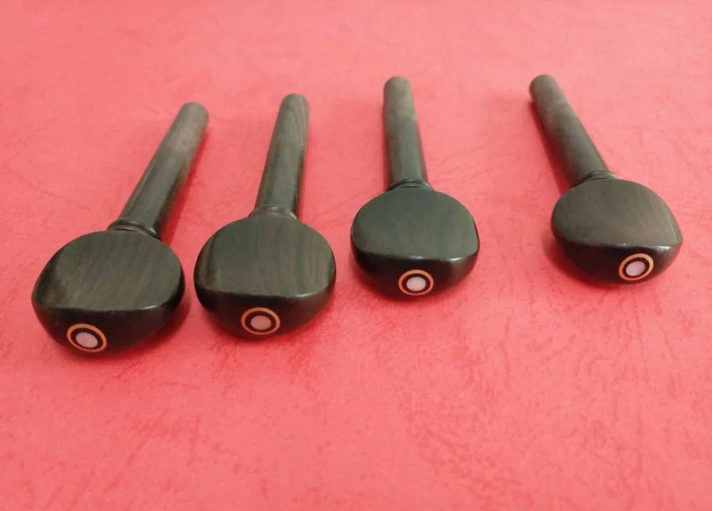 

100 pcs High Quality Violin Pegs Natural ebony wood 4/4 Violin Tuning Pegs