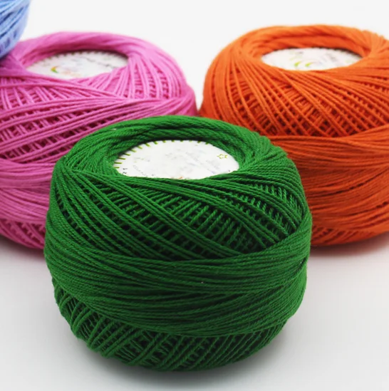 mylb 1ball=50g 3 # Koronkowa przędza bawełniana Koronkowa przędza Do szydełkowania Dzianie ręczne 100% bawełna
