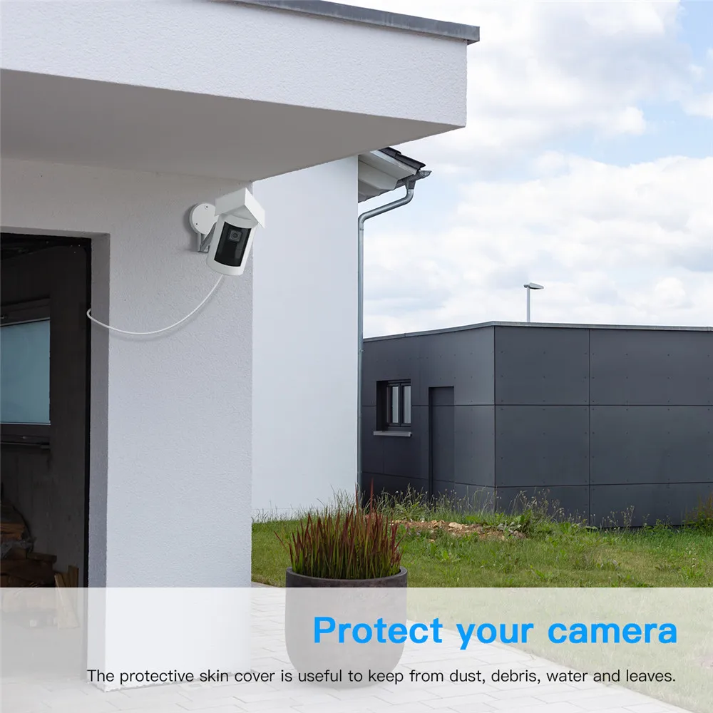 Waterproof Silicone Skin For Ring Stick Up Cam Wired Camera Protective Case Outdoor Weatherproof UV-Resistant Cover High Quality